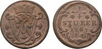 Köln, Erzbistum Cu 1/4 Stüber Maximilian Friedrich von Königseck 1761-1784 -