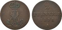 Braunschweig-Calenberg-Hannover Cu 2 Pfennig Ernst August 1837-1851 -