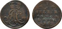 Sachsen-Weimar-Eisenach Cu Heller Ernst August Constantin 1756-1759 -