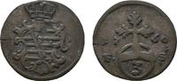 Sachsen-Weimar-Eisenach 3 Pfennig Anna Amalia 1758-1775 -