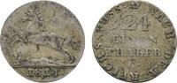 Braunschweig-Calenberg-Hannover 1/24 Taler 1814 C Georg III. 1760-1820 Winz. Prägeschwäche, kl. Schrötlingsfehler, VF
