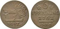 Mecklenburg-Rostock, Stadt Cu 6 Pfennig -