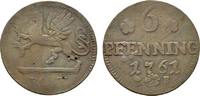 Mecklenburg-Rostock, Stadt Cu 6 Pfennig -