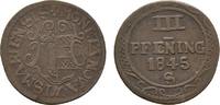 Mecklenburg-Wismar, Stadt Cu 3 Pfennig -