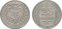 Kleinmünzen 25 Pfennig 1912 D UNC-