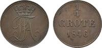 Oldenburg Cu 1/4 Grote Paul Friedrich August 1829-1853 -