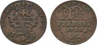 Sachsen-Gotha-Altenburg Cu 1 1/2 Pfennig Friedrich III. 1732-1772 -
