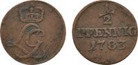 Schwarzburg-Rudolstadt Cu 1/2 Pfennig Ludwig Günther II. 1767-1790 -
