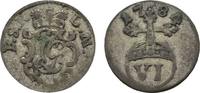 Schwarzburg-Rudolstadt 6 Pfennig Ludwig Günther II. 1767-1790 -
