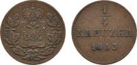 Schwarzburg-Rudolstadt Cu 1/4 Kreuzer Friedrich Günther 1807-1867 -