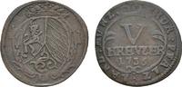 Pfalz, Kurlinie Zeitgenössische Fälschung des 5 Kreuzer Karl Philipp 1716-1742 -