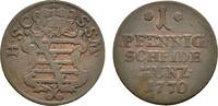 Sachsen-Coburg-Saalfeld Cu Pfennig Ernst Friedrich 1764-1800 -