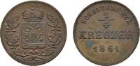 Schwarzburg-Rudolstadt Cu 1/4 Kreuzer Friedrich Günther 1807-1867 -