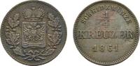 Schwarzburg-Rudolstadt Cu 1/4 Kreuzer Friedrich Günther 1807-1867 -
