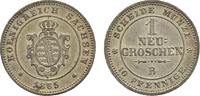 Sachsen-Albertinische Linie Neugroschen 1865 B Johann 1854-1873 AU