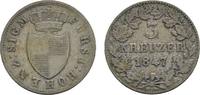 Hohenzollern-Sigmaringen 3 Kreuzer Karl 1831-1848 -