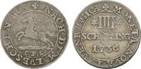 Lauenburg 4 Schilling Georg II. von Hannover 1727-1760 -
