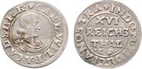 Jever, Herrschaft 1/16 Taler Carl Wilhelm von Anhalt-Zerbst 1667-1718 -