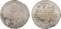 Sayn-Altenkirchen 1/6 Taler Karl Wilhelm Friedrich von Brandenburg-Ansbach 1712-1757 -