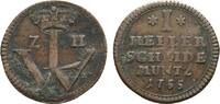 Hessen-Kassel Cu Heller Wilhelm VIII. 1751-1760 -