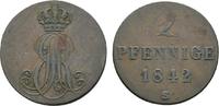 Braunschweig-Calenberg-Hannover Cu 2 Pfennig Ernst August 1837-1851 -