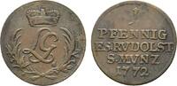 Schwarzburg-Rudolstadt Cu Pfennig Ludwig Günther II. 1767-1790 -