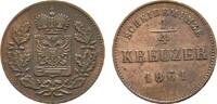 Schwarzburg-Rudolstadt Cu 1/4 Kreuzer Friedrich Günther 1807-1867 -