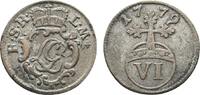 Schwarzburg-Rudolstadt 6 Pfennig Ludwig Günther II. 1767-1790 -