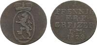 Reuss, ältere Linie zu Obergreiz Cu Pfennig Heinrich XIX. 1817-1836 -