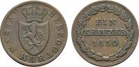 Nassau Cu Kreuzer Wilhelm 1816-1839 -