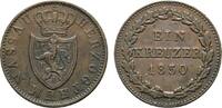 Nassau Cu Kreuzer Wilhelm 1816-1839 -