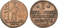 Braunschweig-Calenberg-Hannover Cu Pfennig Georg II. 1727-1760 -