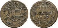 Mecklenburg-Wismar, Stadt Cu 3 Pfennig -