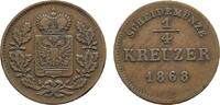 Schwarzburg-Rudolstadt Cu 1/4 Kreuzer Albert 1867-1869 -