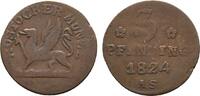 Mecklenburg-Rostock, Stadt Cu 3 Pfennig -