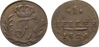 Sachsen-Hildburghausen Cu Heller 1824 Friedrich 1784-1826 Sehr schön + 18,00 EUR  plus 5,00 EUR verzending