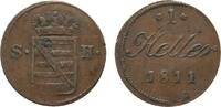 Sachsen-Hildburghausen Cu Heller 1811 Friedrich 1784-1826 Sehr schön 18,00 EUR  plus 5,00 EUR verzending
