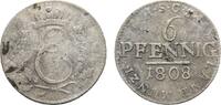 Sachsen-Coburg-Saalfeld 6 Pfennig Ernst 1806-1826 -