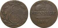 Sachsen-Coburg-Saalfeld Cu 2 Pfennig Ernst 1806-1826 -