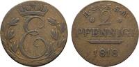 Sachsen-Coburg-Saalfeld Cu 2 Pfennig Ernst 1806-1826 -
