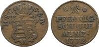 Sachsen-Coburg-Saalfeld Cu 1 1/2 Pfennig Ernst Friedrich 1764-1800 -