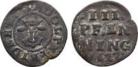 Mecklenburg-Schwerin Cu 3 Pfennig Adolf Friedrich I. 1610-1658 -