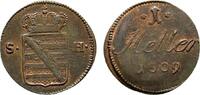 Sachsen-Hildburghausen Cu Heller 1809 Friedrich 1784-1826 Sehr schön 18,00 EUR  plus 5,00 EUR verzending