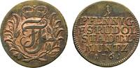 Schwarzburg-Rudolstadt Cu Pfennig Johann Friedrich 1744-1767 -