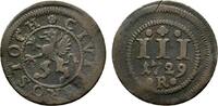 Mecklenburg-Rostock, Stadt Cu 3 Pfennig -