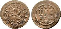 Mecklenburg-Rostock, Stadt Cu 3 Pfennig -