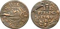 Mecklenburg-Rostock, Stadt Cu 3 Pfennig -