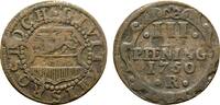 Mecklenburg-Rostock, Stadt Cu 3 Pfennig -