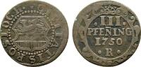 Mecklenburg-Rostock, Stadt Cu 3 Pfennig -