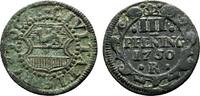 Mecklenburg-Rostock, Stadt Cu 3 Pfennig -